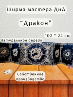 Ширма мастера ДнД 5 секций "Дракон", подарок гм