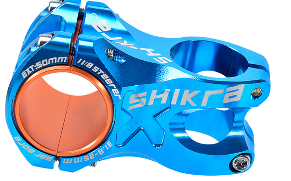Вынос SHIKRA, длина 50 мм. под рул 31.8, синий