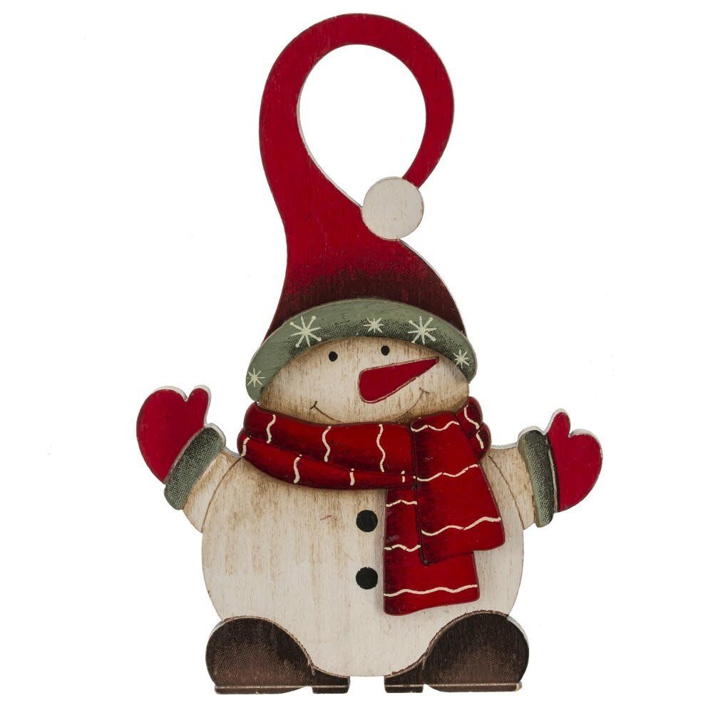 GAEM Изделие декоративное подвесное "Дед мороз/Снеговик", L8 W1,5 H13 см, 4в.