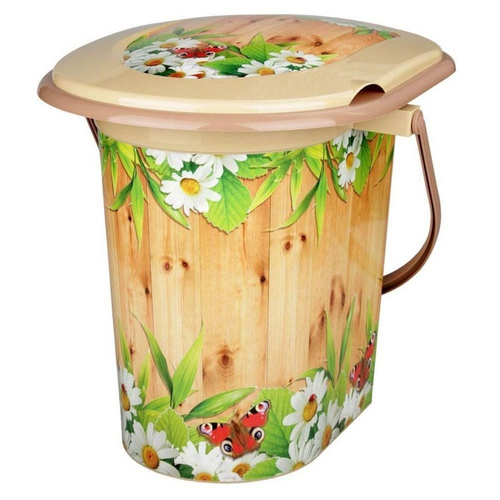 ВЕДРО -ТУАЛЕТ 17 л голубой  АЛЬТЕРНАТИВА