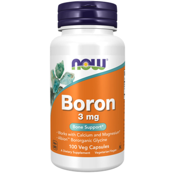 Now Foods Boron 3 mg 100 veg capsules, Бор
