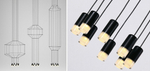 Подвесная люстра Imperiumloft Vibia Wireflow 40,1641