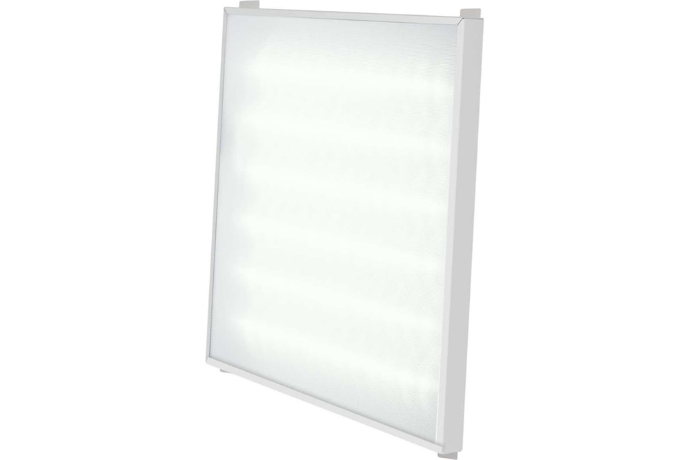 Светильник LED ДВО Грильято vs224 56W-6600Лм 5000К микропризма IP40 с БАП 3ч 588х588х40мм VS