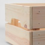 Ящик для хранения вещей Кнагглиг/Knagglig 33х23х15 из массива сосны с ручками малый, органайзер, контейнер, коробка для хранения вещей и игрушек для стеллажа