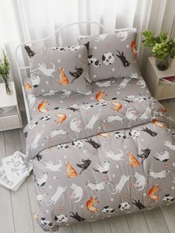 Простынь "Kitties" 200х215 см Сказка сатин