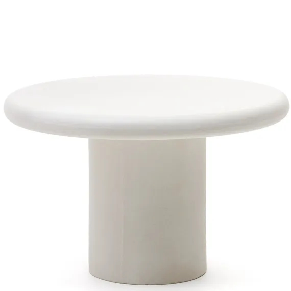 Стол Addaia Ø120 см из белого цемента 