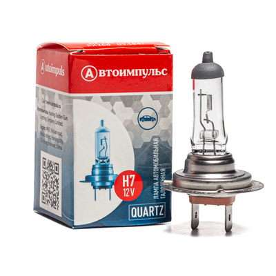H7 12-100 Автолампа галогенная H7, 12 В, 100 Вт, PX26D Автоимпульс