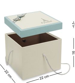 Packing Symphony WF-83/2-B Коробка «Квадрат» цв.беж./голуб.