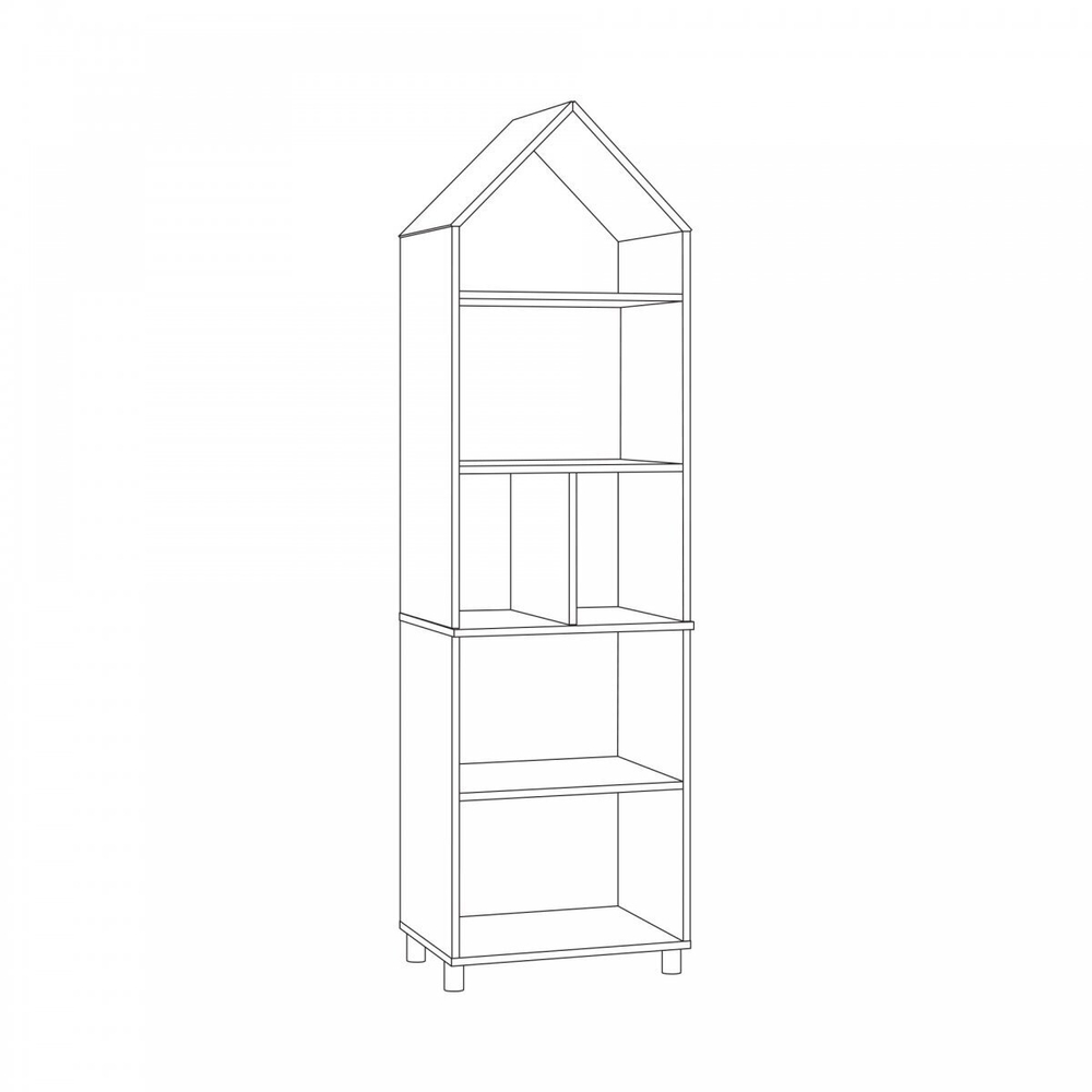 Эйп Шкаф комбинированный 13.14 Белый PE шагрень, Дуб Белый exclusive OW D4430