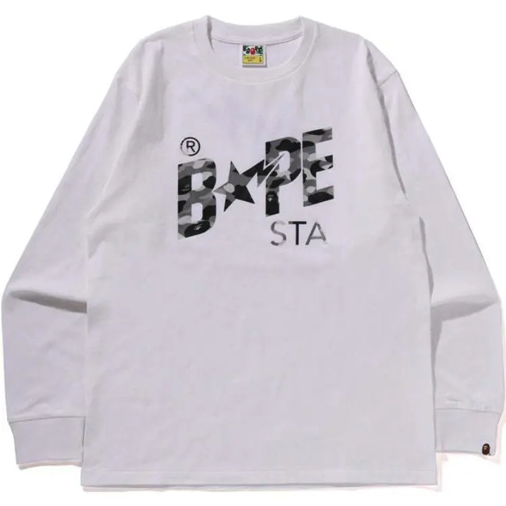 A Bathing Ape 1st Camo Sta L S Tee