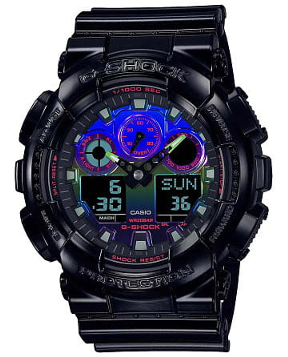 Часы Casio G-Shock GA-100RGB-1ADR (GA-100RGB-1A)