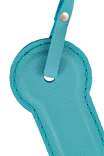 Голубой кожаный пэддл - 37 см. (Цвет: голубой)