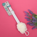 Мочалка массажная «Жемчуг» на пластиковой ручке, размер мочалки 36*11см