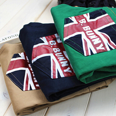 Штаны детские с британским флагом на карманах