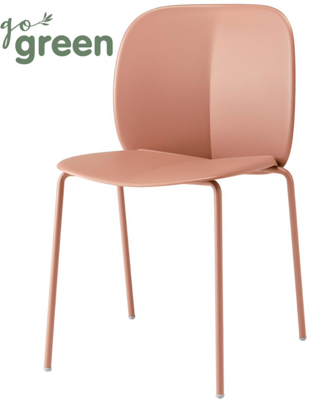 Стул пластиковый Scab Design Mentha Go Green, карамельный