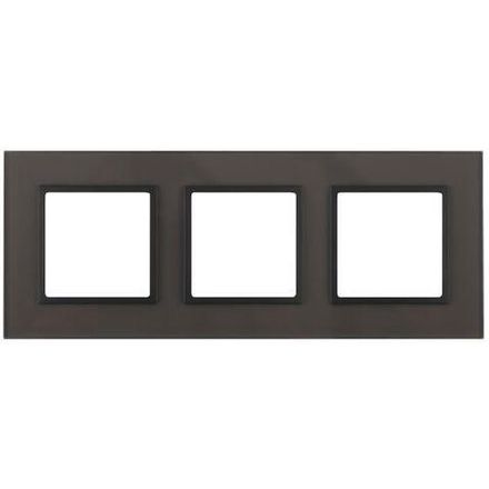 Рамка 3-м 14-5103-32 стекло Elegance сер.+антрацит ЭРА Б0034522
