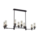 6555/8C CLASSI LN25 30 черный/дымчатый/металл/стекло Люстра потолочная E14 8*40W 220V MADONNA