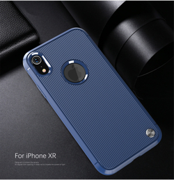 Чехол для iPhone XR цвет Blue (синий), серия Bevel от Caseport