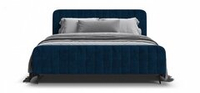 Кровать BOSS SKANDY new 160*200 велюр MONOLIT синий