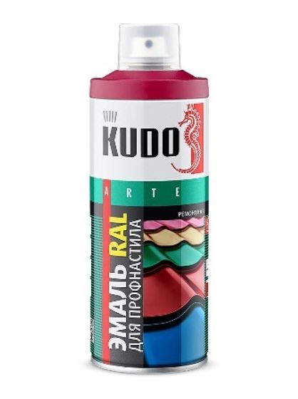 Краска аэрозольная для металлочерепицы зеленый мох 520мл Kudo Ku-06005-R
