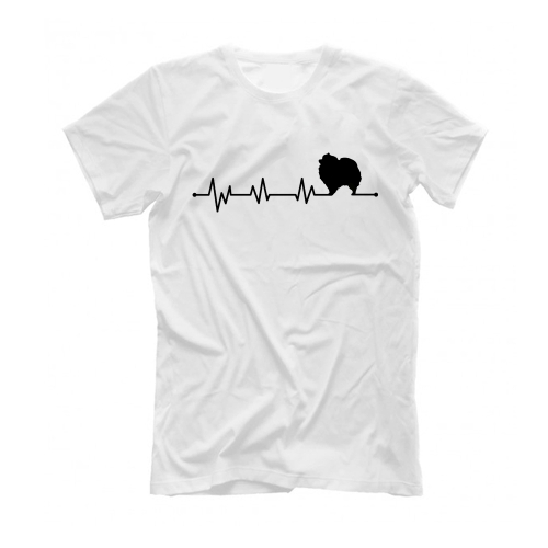 Футболка "Шпиц - сердечный ритм"
