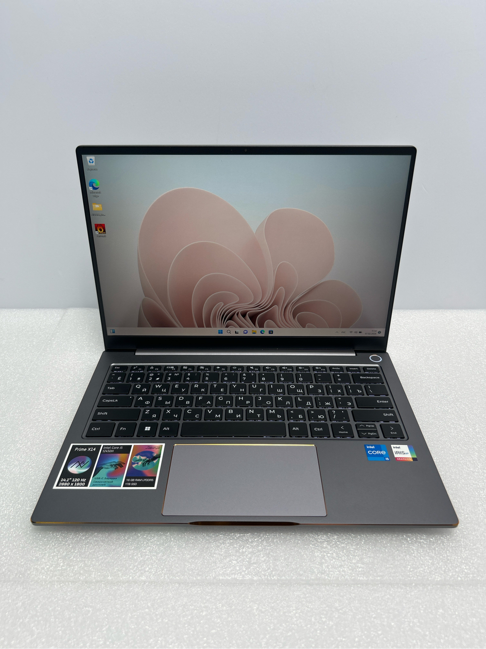 Ноутбук Machcreator Prime X14 (JB0C1E001RU) 14.1"/Intel Core i5-12450H/RAM 16GB/SSD 1024GB/Intel UHD Graphics/2880x1800/IPS/120Hz/Windows 11/Подсветка кл-ры: LED/Серый. Состояние: A1