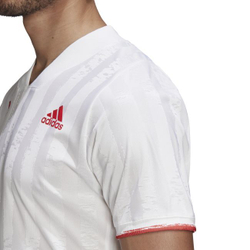 Теннисная футболка Adidas Freelift Tee ENG M - white/scarlet