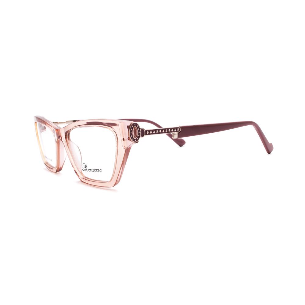 Оправа бабочка Boccaccio BB0959 C5 прозрачно-розовый/золотой (Китай)