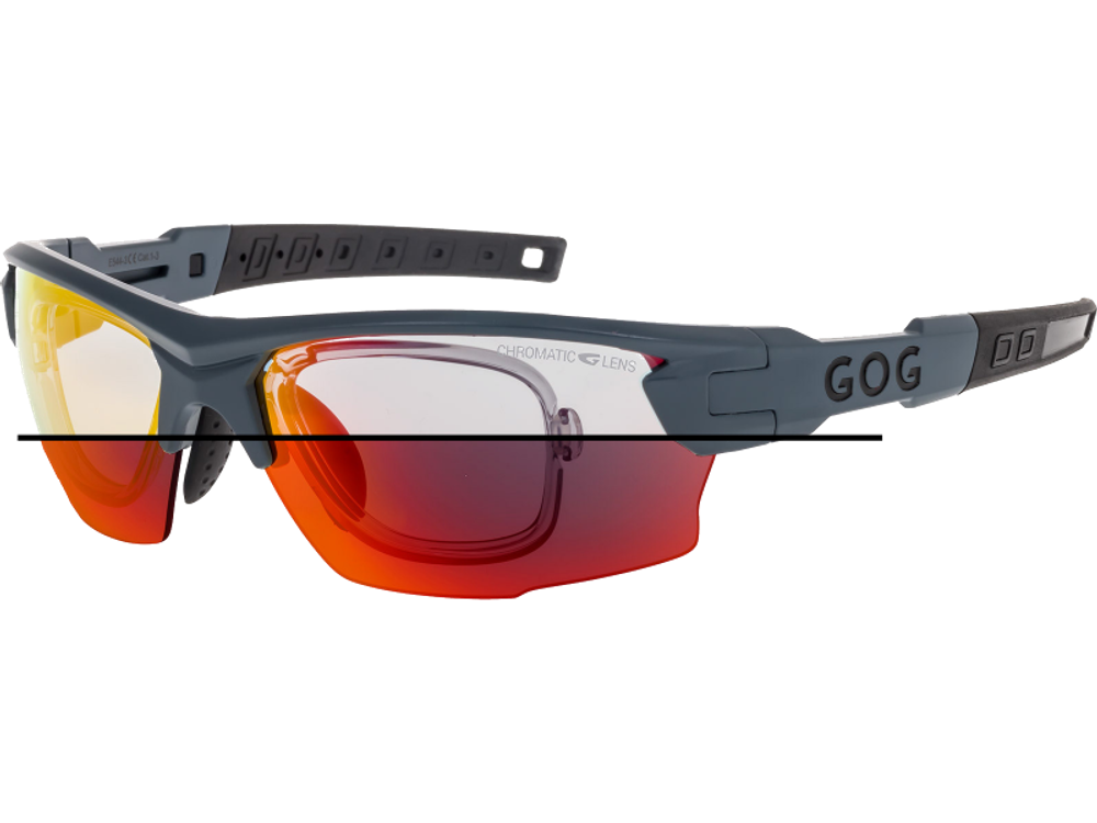 Спортивные очки GOG Steno C / Matt Grey-Black / Photochromic Red Lens