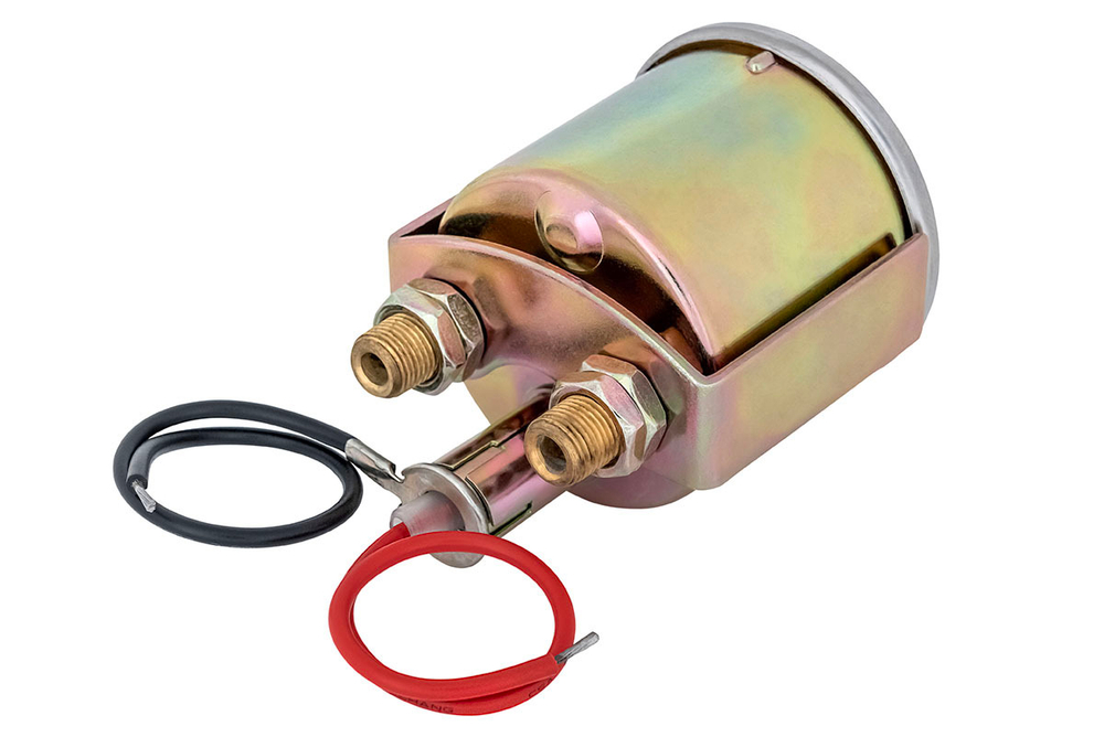 Манометр бортовой 2 стрелки 2" от 0 до 11атм чёрный