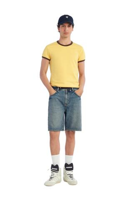 ZARA X BENITO ANTONIO ФУТБОЛКА УКОРОЧЕННОГО КРОЯ С КОРОТКИМИ РУКАВАМИ, ЖЕЛТЫЙ