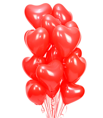 Букет из 20 латексных сердец
