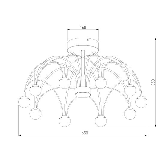90031/10 LED / потолочный светильник / золото