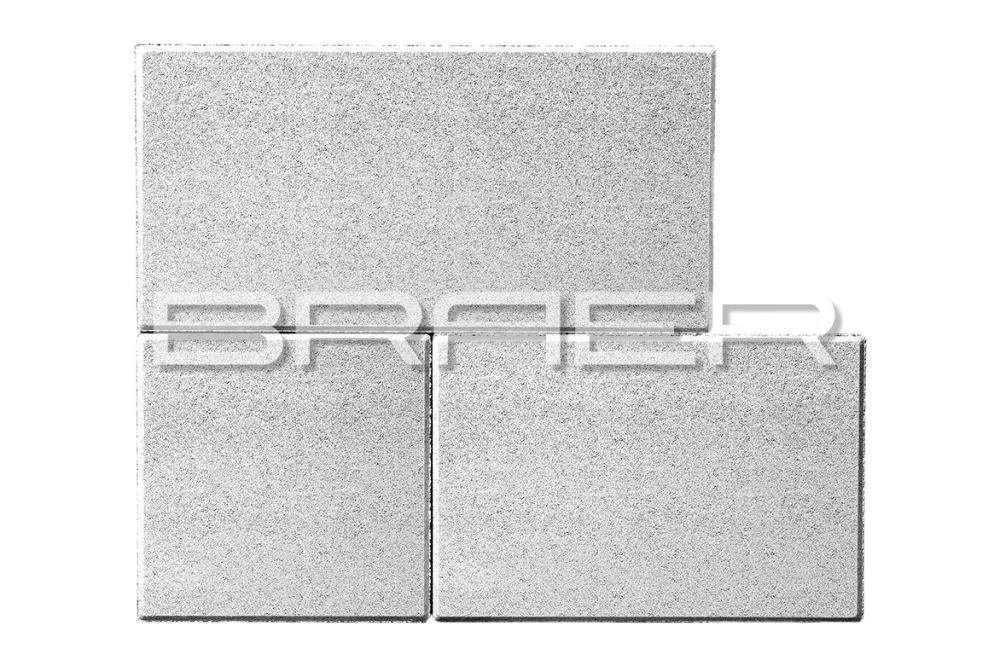 Тротуарная плитка Braer Триада, Белый, 60 мм