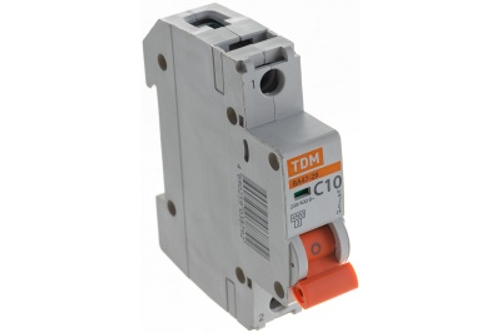 Автоматический выключатель ВА47-29 1Р 10А 4,5кА х-ка С TDM
