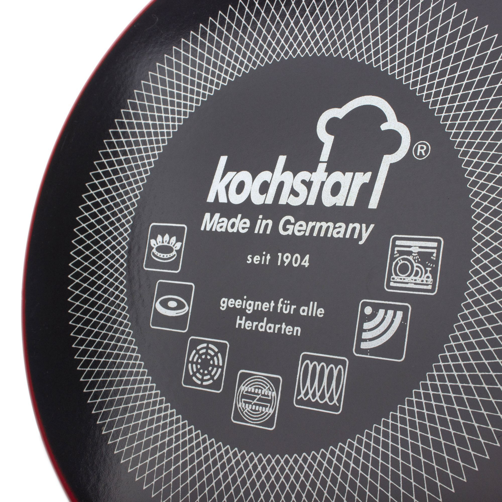 Кастрюля 6.1л Kochstar Metallica Solid Rot Германия дно