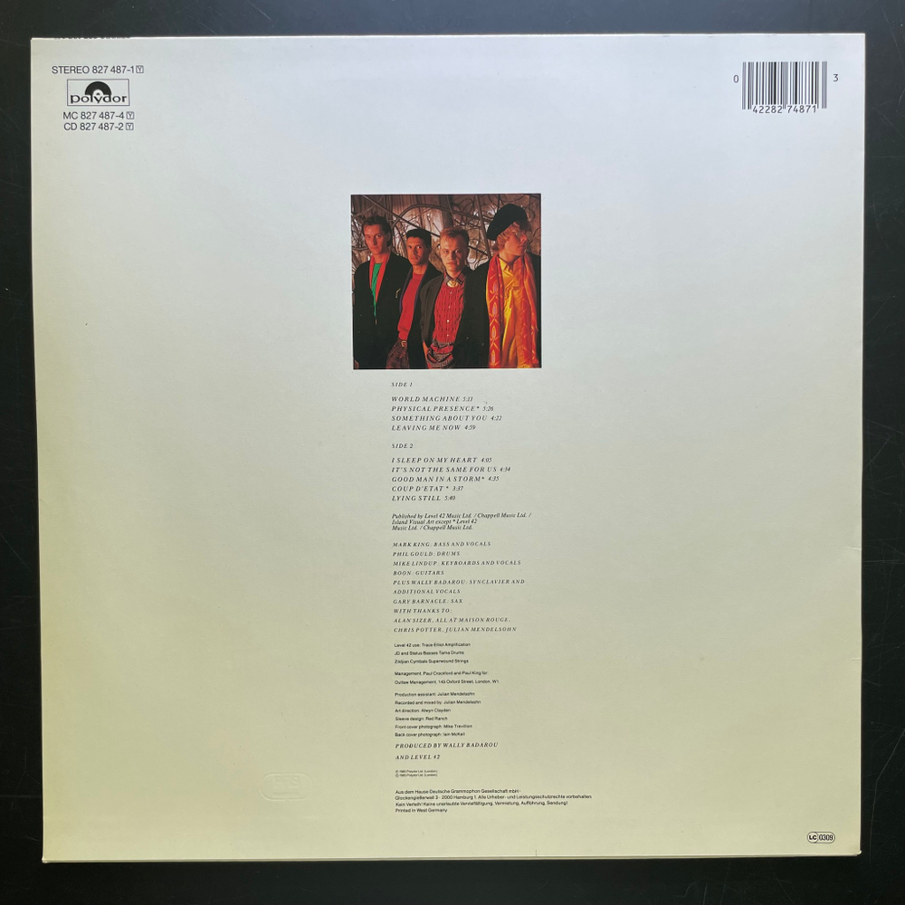 Level 42 - World Machine (Германия 1985г.)
