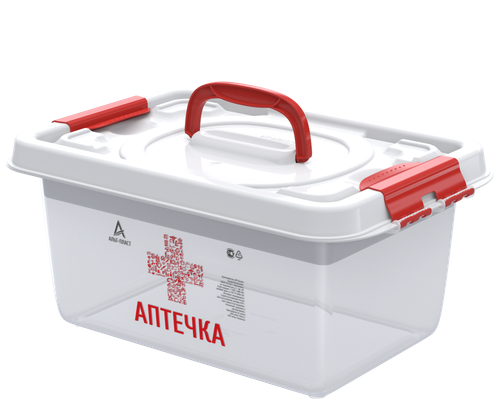 Бокс-Аптечка АльтПласт с вкладышем (8л)