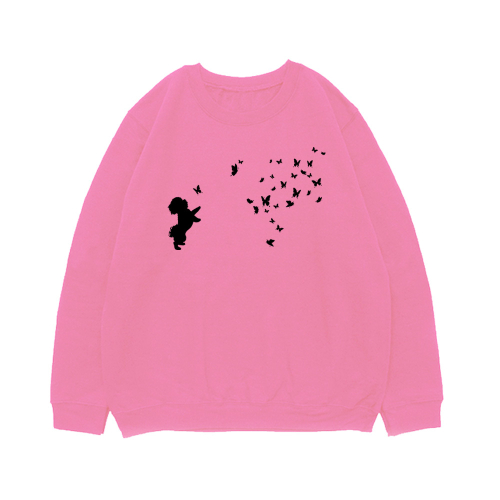 Свитшот "Бишон Фризе и бабочки"