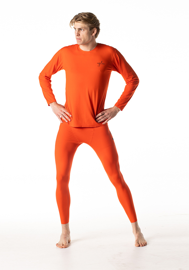ЛОНГСЛИВ УТЕПЛЕННЫЙ МУЖСКОЙ WARM LONG SLEEVE TEE | TANGERINE