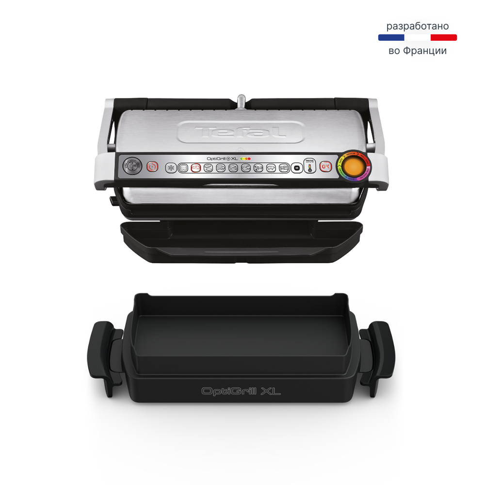 Умный электрогриль Tefal Optigrill + XL GC724D12 c насадкой для запекания