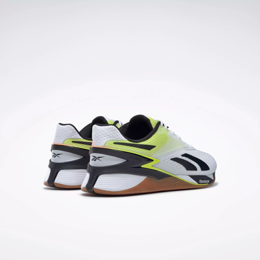 Кроссовки Reebok Nano X3 (Бело-салатовые)