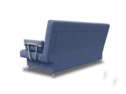 Диван прямой Финка ДК с хром.бок (Domino 11 (KH); 2 категория)