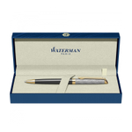 Шариковая ручка Waterman Reflections of Paris Hemisphere DeLuxe Black GT Mblue в подарочной коробке