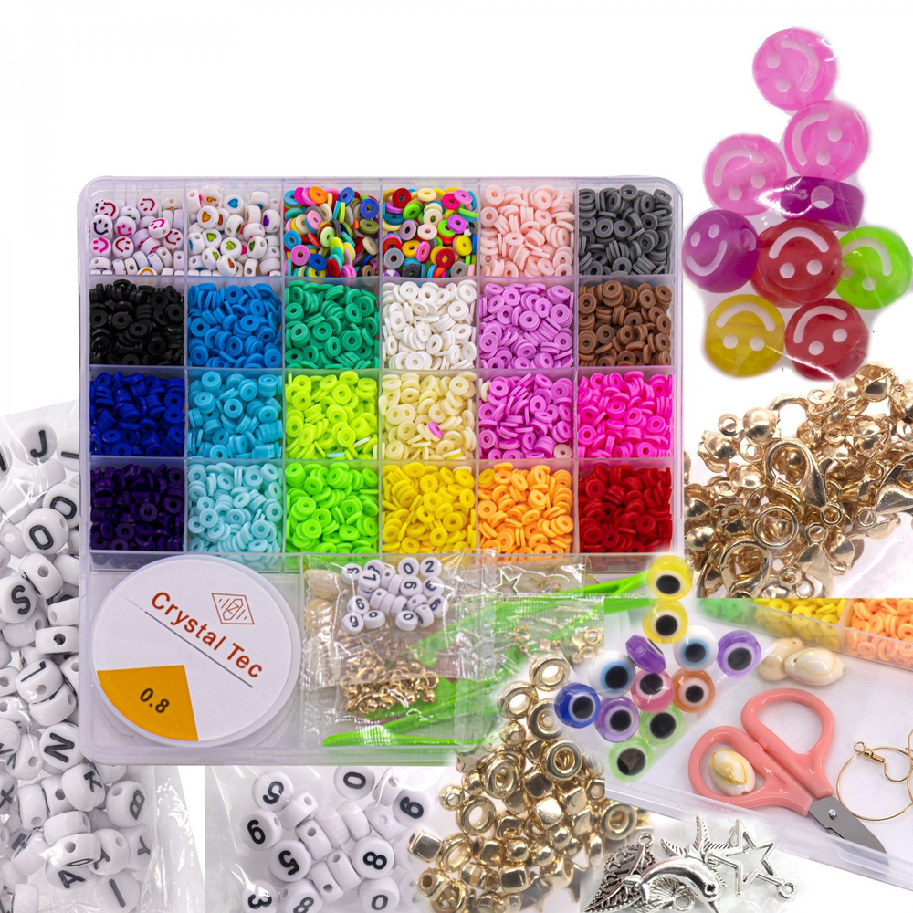 Набор для создания украшений-бусины Alingar, 235х195х20мм,"Decorating 2", 9 вид. бус., подвес., 1х5 м леска,пинцет, коробин,кольца,ножниц,карт. короб.