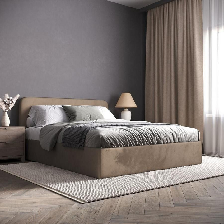 Двуспальная кровать с настилом Абстракт, 160х200