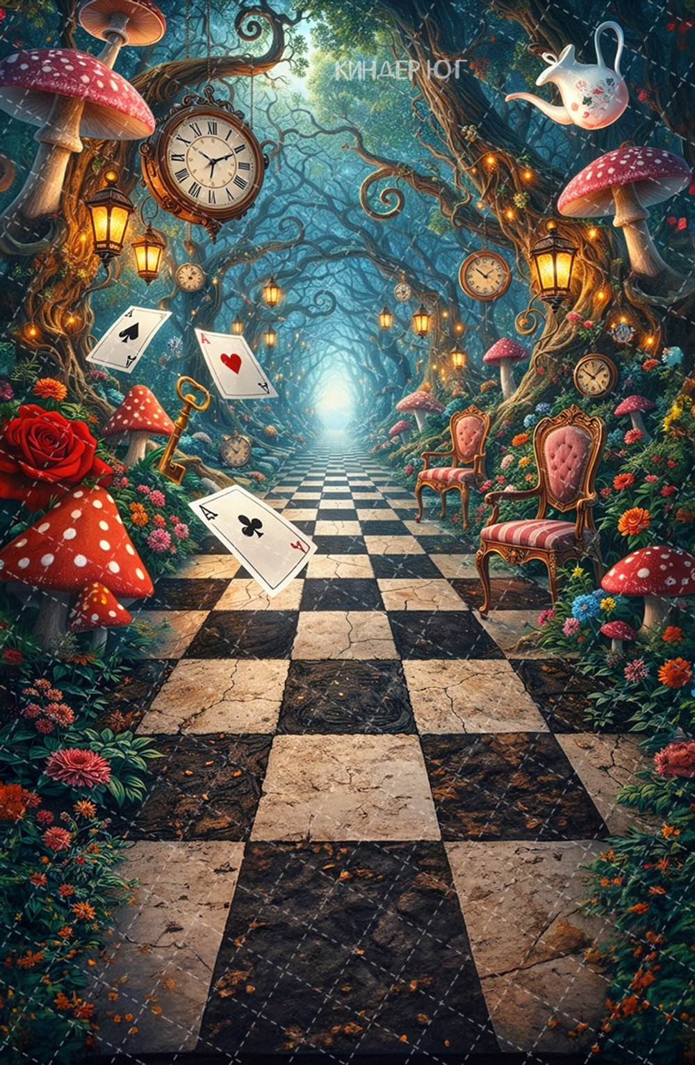 Фотофон "Алиса в стране чудес" арт. ФФ904-48