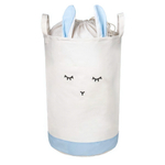 Корзина для хранения игрушек на утяжке с ручками "Кролик" Д350 Ш350 В520 небесно-голубой