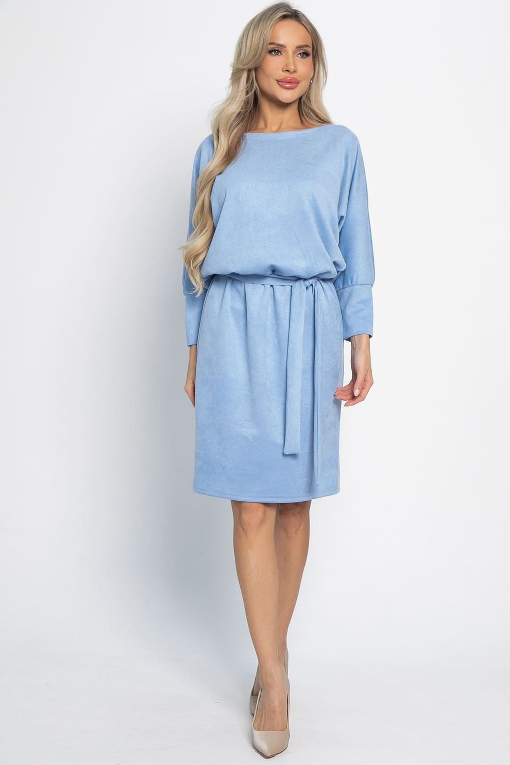 Платье Неслучайная встреча (пыльно-голубое) П15094-19М LT Collection