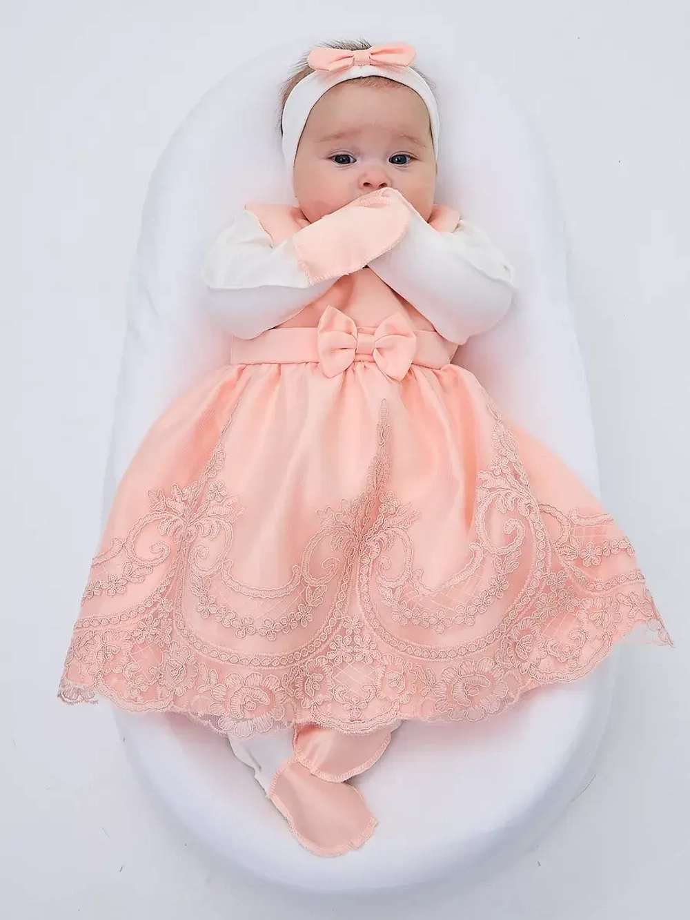 платье для новорожденной на выписку